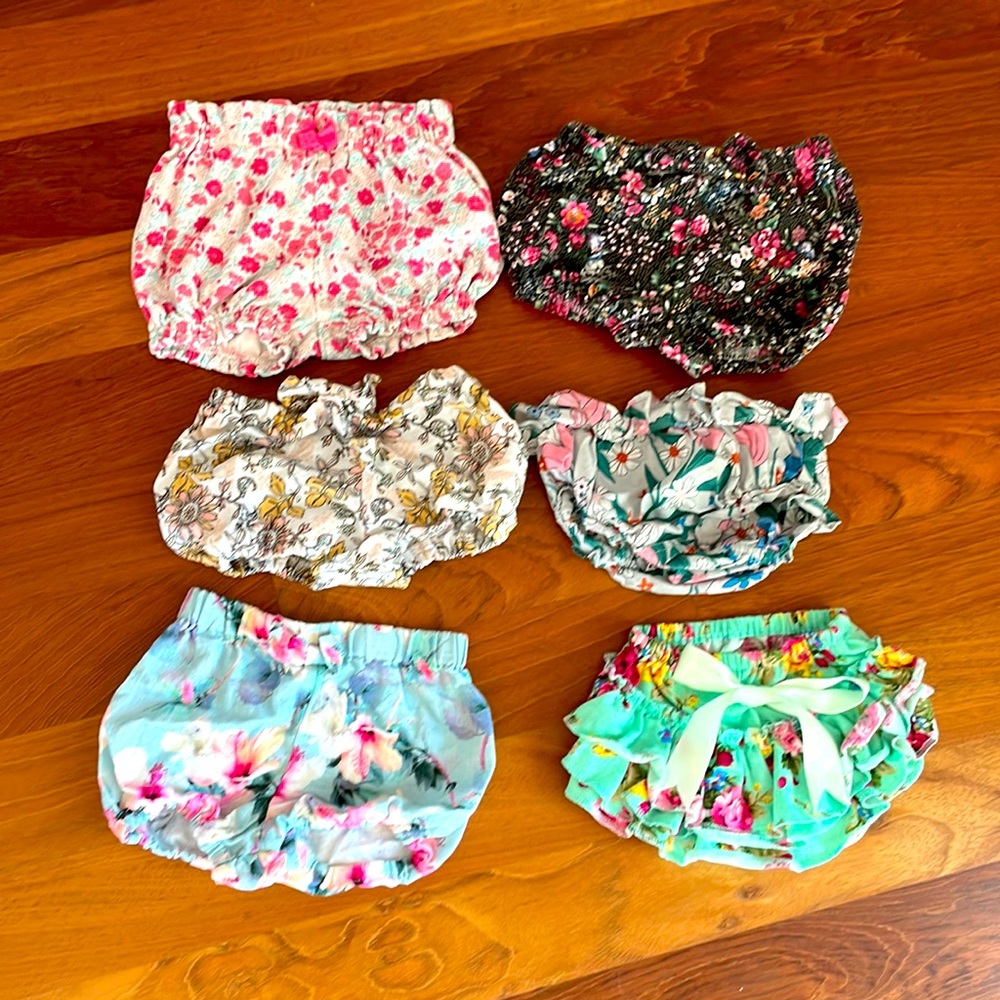 Bundle of 6 diaper covers in various pretty floral prints!